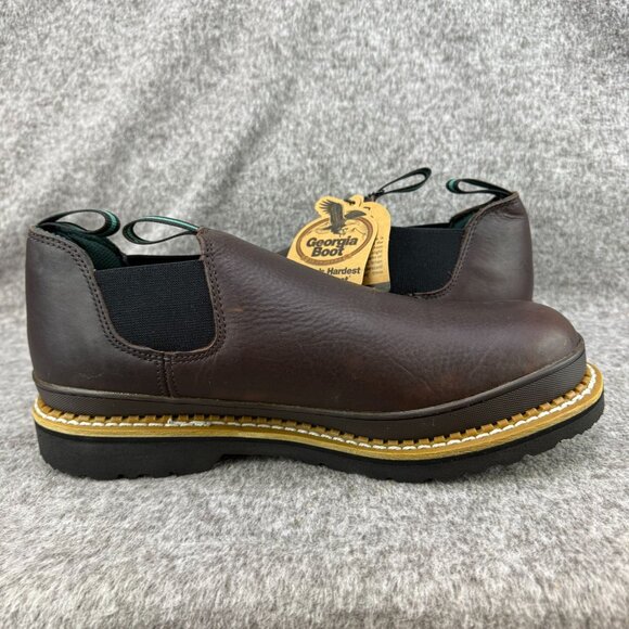 ✅Mens 13W Georgia Boot/Giant Romeo Steel Toe Work Shoe GS262 SR EH ASTM Pull On - Picture 10 of 12
